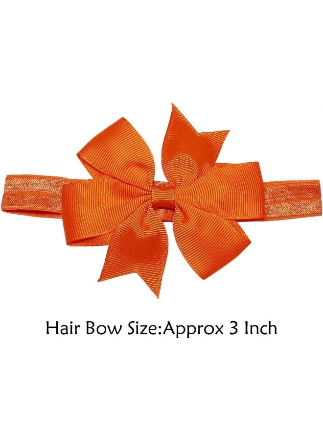 WillingTee WILLINGTEE 20Pcs 3" Grosgrain Ribbon Hair Bows Baby Headbands for Baby Girls Infants Toddlers Kids Teens  - Image 3