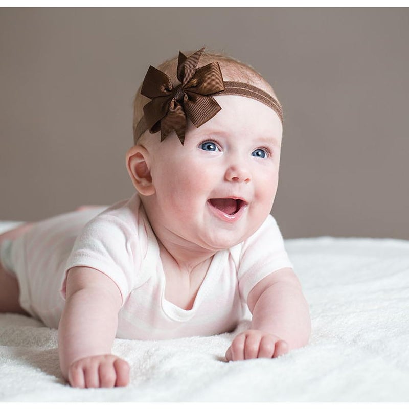 WillingTee Hairband, Baby Girls Headbands 3Inch 40 Colors Grosgrain Ribbon Hair Bows Choice for Baby Girls Infants Toddler Kids Teens and Children - Image 5