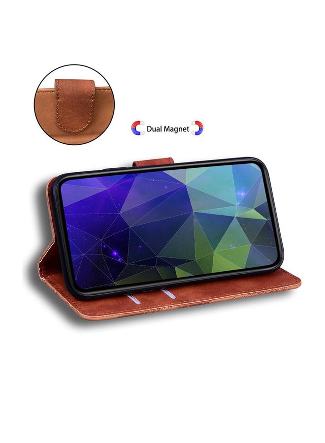 S-TOP Case For OPPO Reno13 Global Skin Feel Pure Color Flip Leather Phone Case - Image 5