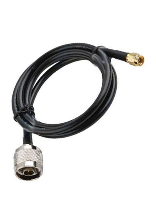 NIBEMINENT RG58 Male SMA-N Router Cable Black/Silver/Gold
