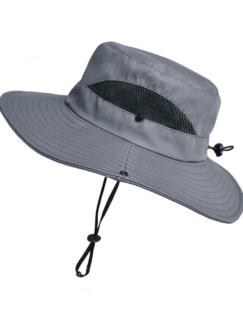 Goolsky Sun Hat Womens Men 3” Wide Brim UPF 50+ Fishing Beach Bucket Hats - Image 4
