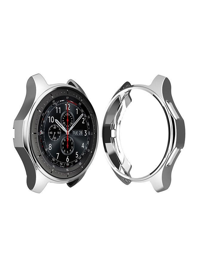 NIBEMINENT Protective Cover For Samsung Gear S3 Watch 46Mm Plating Silver