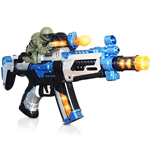 ArtCreativity FuryX Light Up Toy Gun for Kids with Vibrating Man 16 Inch Blaster Gun with LED Lights Sound Effects and Vibration Feedback Cool Toy Guns in Colorful Box Toy Guns for Boys 46 - Image 1