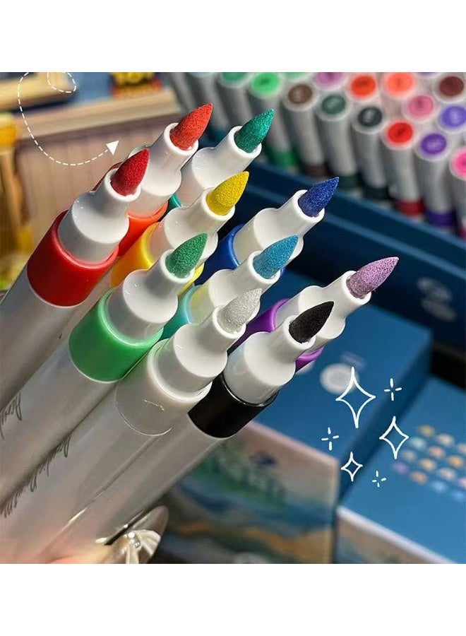60-Pack Acrylic Paint Markers for Kids & Students - Fine Tip Drawing Pens, Vibrant DIY Art Supplies for Any Surface (Paper/Ceramic/Rock), Non-Toxic Coloring Graffiti Set  - Image 4