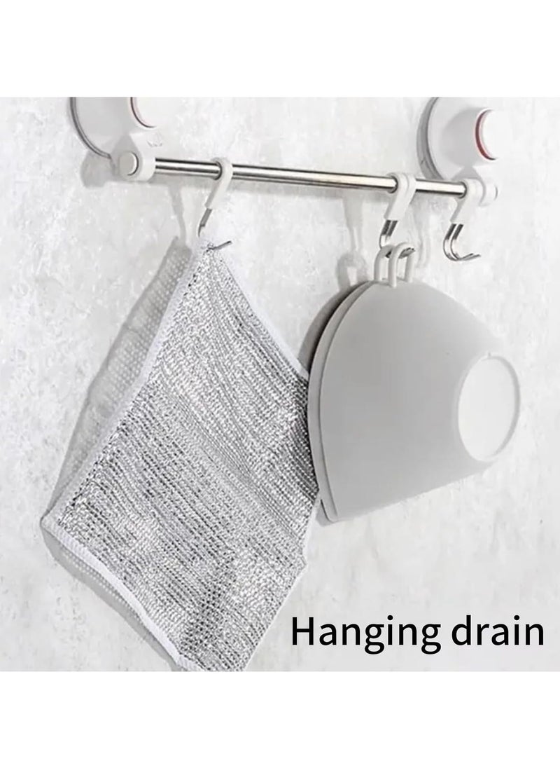 GALER - GALER 20PCS Multipurpose Wire Dishwashing Rags for Wet and Dry, Reusable Kitchen Cleaning Wire Dish Towels Dish Cloths, Lint Free Duster Cloth, Multifunctional Non-Scratch Wire Dishcloth for Kitchen - Image 1