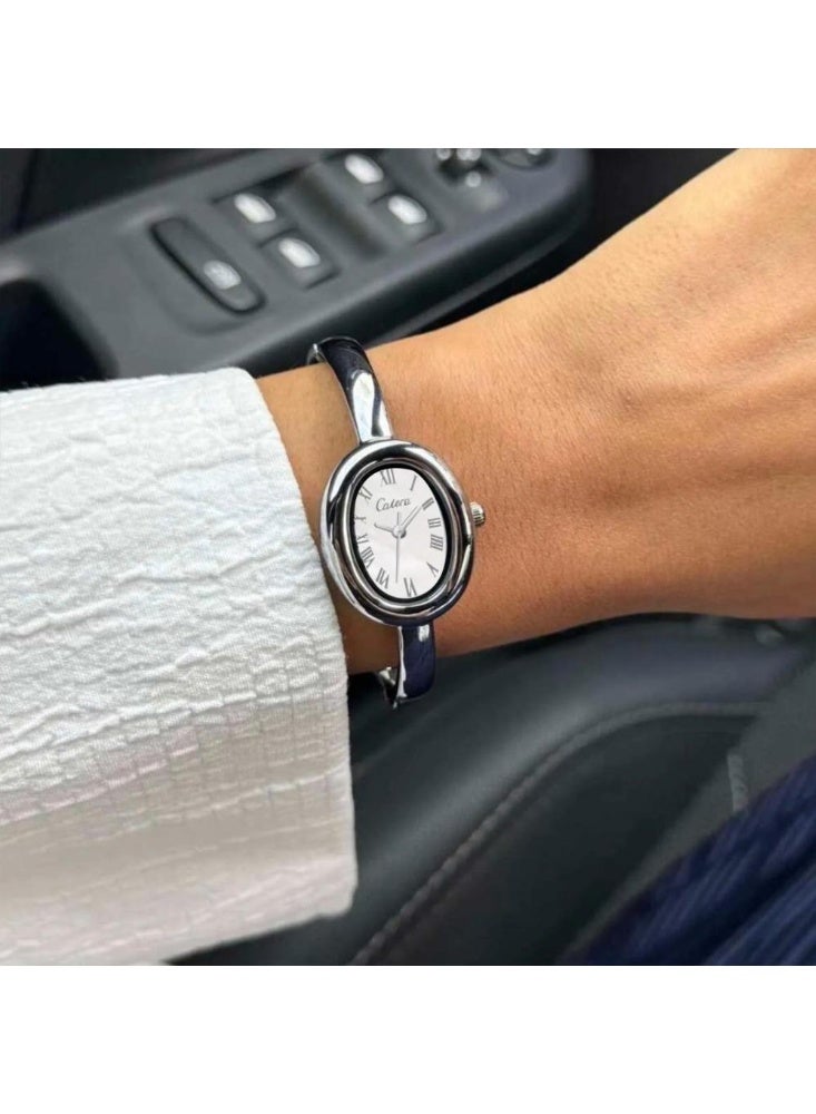 كاتيرا ساعة نسائية أنيقة بسير ستيل ضد الماء عصرية و حديثة وبجودة عالية - Image 2