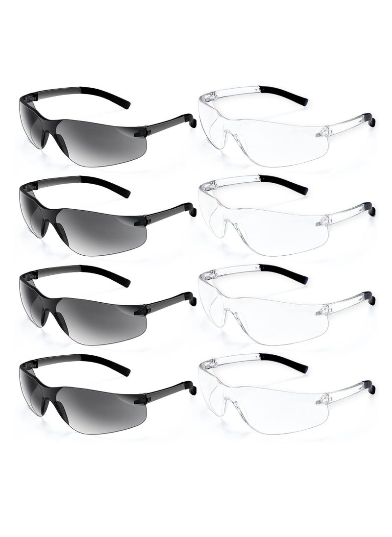 SYOSI - 8Pcs Safety Glasses, Protective Eyewear for Men Women, ANSI Z87.1 Eye Protection Goggles with Clear Protective for Work - Image 1