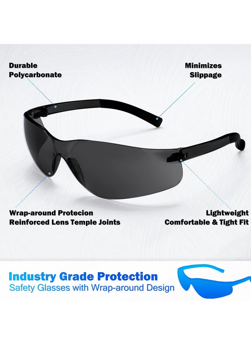 SYOSI - 8Pcs Safety Glasses, Protective Eyewear for Men Women, ANSI Z87.1 Eye Protection Goggles with Clear Protective for Work - Image 1