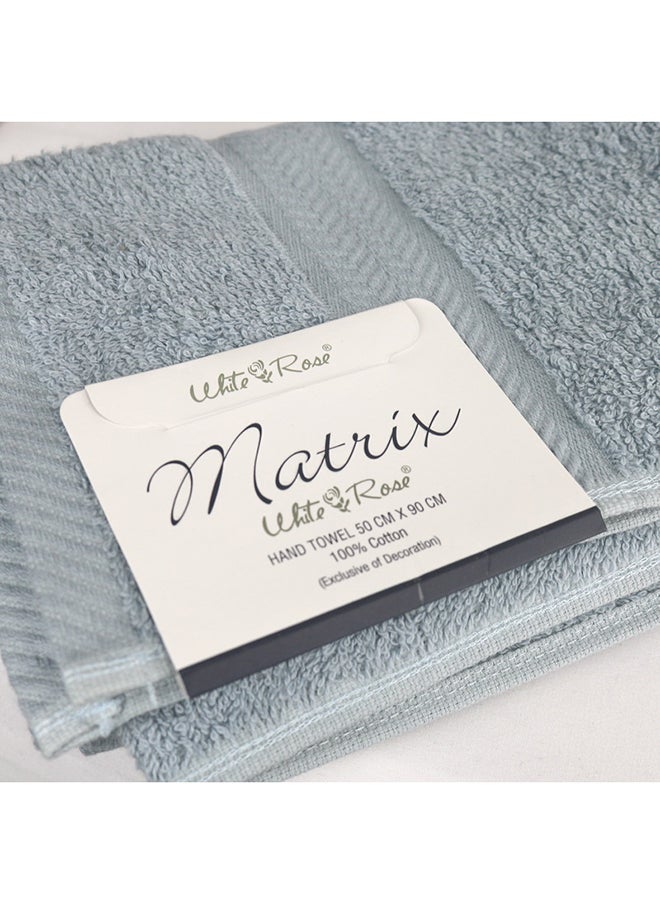 10 Pcs MATRIX Dyed Towel set 500 GSM 100% Cotton Terry Zic Zac Border 2 Bath Towel (70x140) cm, 2 Hand Towel (50x90) cm, & 6 Face Towel (33x33) cm Soft Feel Highly Absorbent Light Grey Color - pzsku/Z421AA7179ECF1581B321Z/45/_/1697099394/89a31d78-98bd-48fe-a789-d868aeebc08d