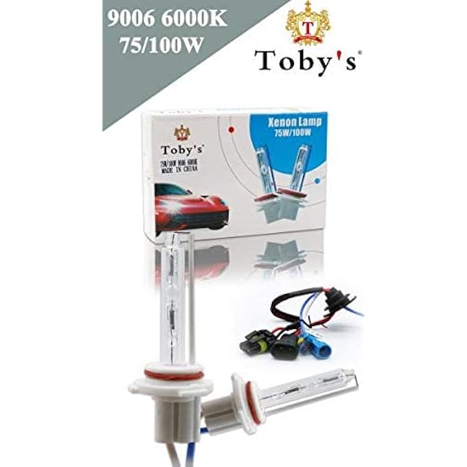 توبيز طقم استبدال لمبة زينون HID 9006 LED للمصابيح الأمامية طقم زينون HID 6000K - Image 4