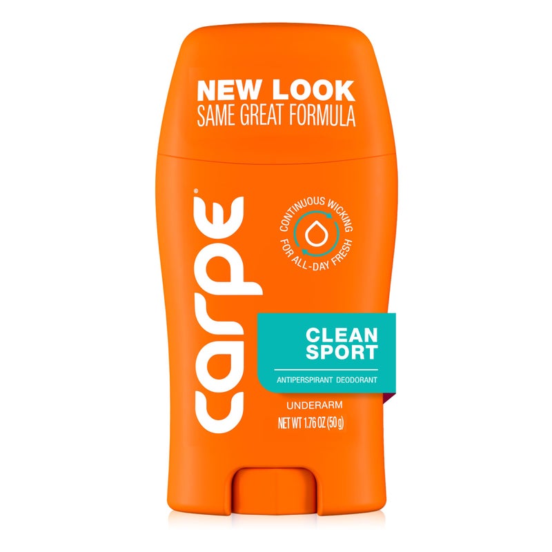 Carpe Underarm Deodorant Antiperspirant - Extra Strength Men's Antiperspirant with 72 Hour Sweat Control - Deodorant for Men - Helps Eliminate Odor - Clean Sport Scent - Image 1