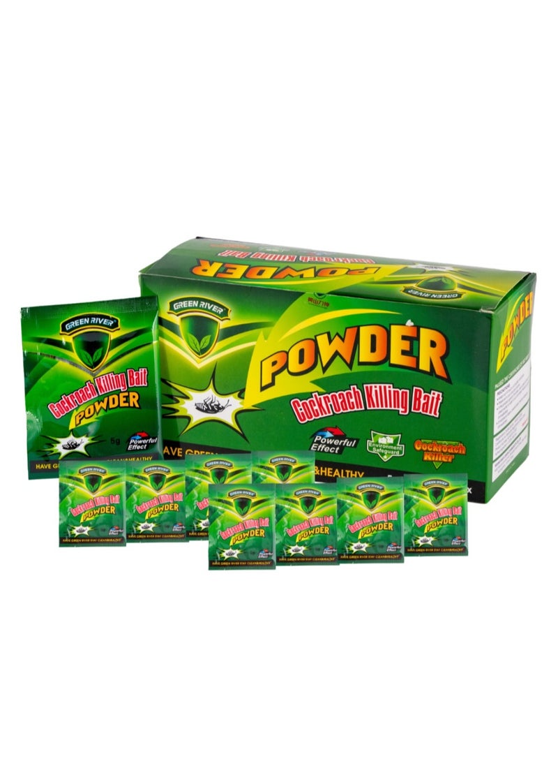Green River Cockroach Killing Bait Powder – Powerful Cockroach Killer Powder Sachets, Fast & Effective Roach Control, 5g × 50 Packets - Image 2