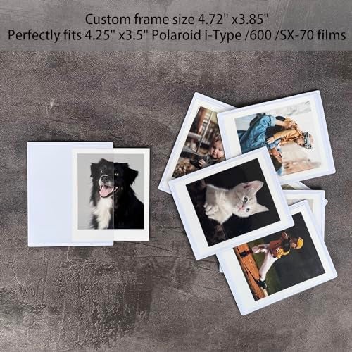 LAGIPA 3.5x4.25” Magnetic Polaroid Picture Frame, Fridge Magnet Frame for Polaroid Now i-Type/600/SX-70/OneStep+/Instax Wide Square 300/200/210 Films, Instant Film Display,10 Pack - Image 5