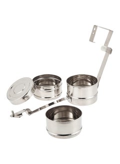 BLACKSTONE Stainless Steel Carrier Tiffin Box Lunch Box 3-Tier  - Image 3
