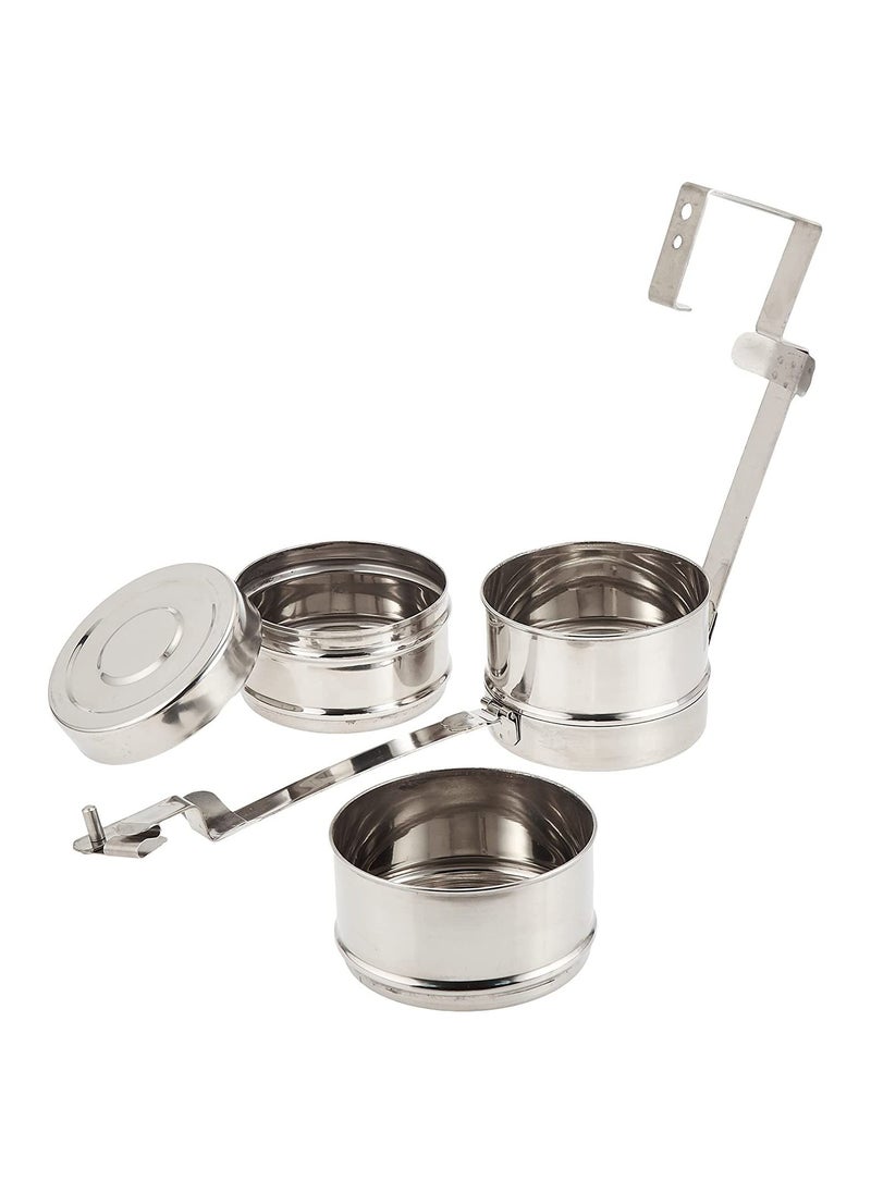BLACKSTONE - Stainless Steel Carrier Tiffin Box Lunch Box 3-Tier - Image 1