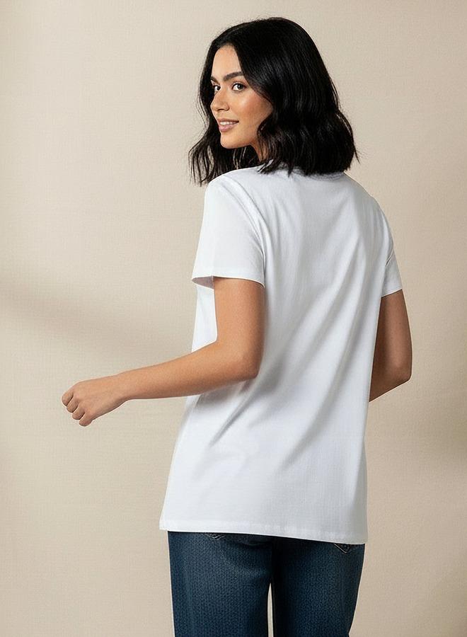 SP Characters Cotton T shirt with Mickey Mouse Print - Image 4