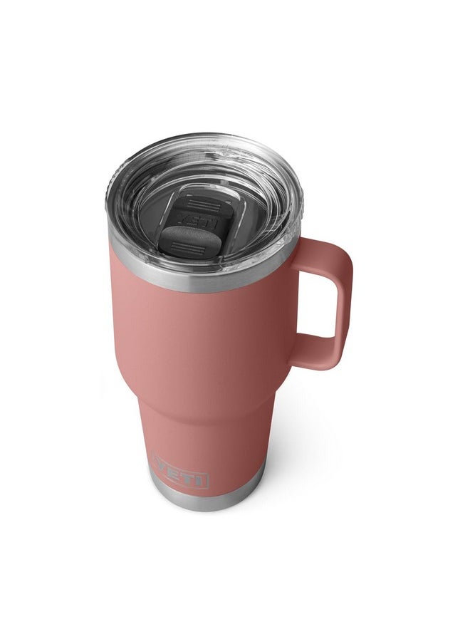 YETI YETI Rambler 30 oz Travel Mug, Stainless Steel, Vacuum Insulated with Stronghold Lid, Sandstone Pink  - Image 1