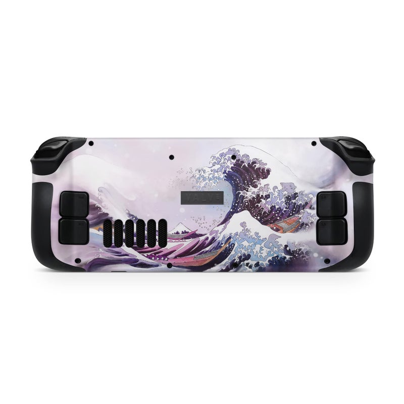TACKY DESIGN Kanagawa Wave Skin Cover - LCD & OLED, Steam Deck, 3M Vinyl, Purple, Full Wrap, Premium - Image 4