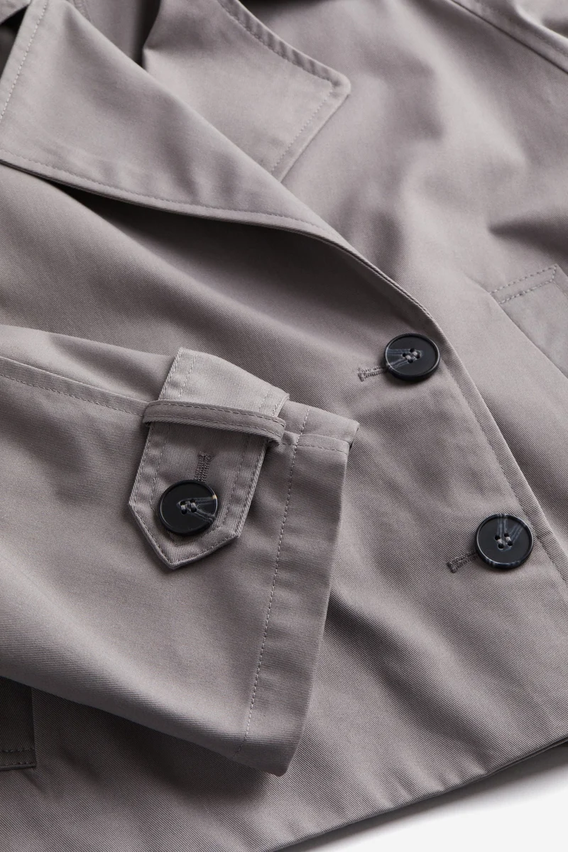 H&M Short twill pea coat