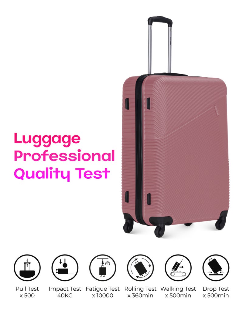 فيبتور مجموعة حقائب سفر ترولي مكونة من 3 قطع من ABS بعجلات دوارة مع قفل أرقام - Image 4