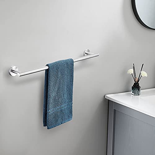TocTen Bath Towel Bar - Thicken SUS304 Stainless Steel Bathroom Towel Holder, Towel Rod for Bathroom Heavy Duty Wall Mounted Towel Rack Hanger (20 in, Brushed Nickel) - Image 3