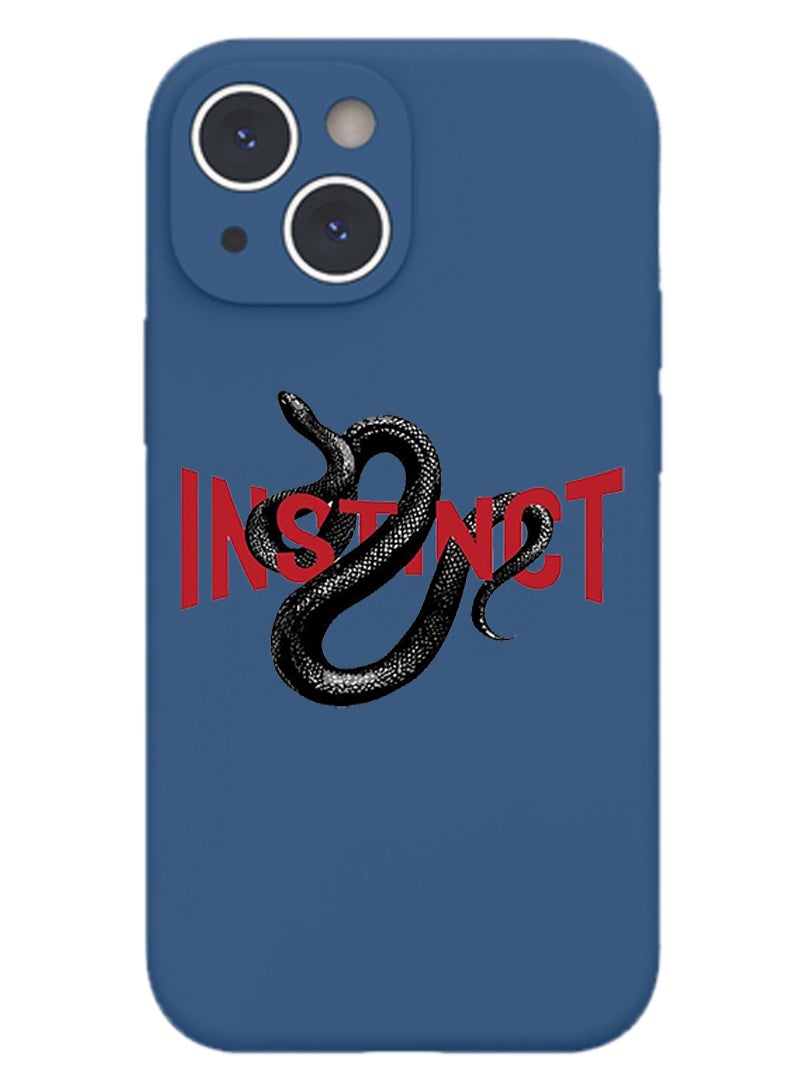 Theodor Protective Slim Fit Case Liquid Silicone Cover with Full Body Protection Anti-Scratch Shockproof Case For iPhone 14 Blue  - It is either easy impossible copy - Image 1