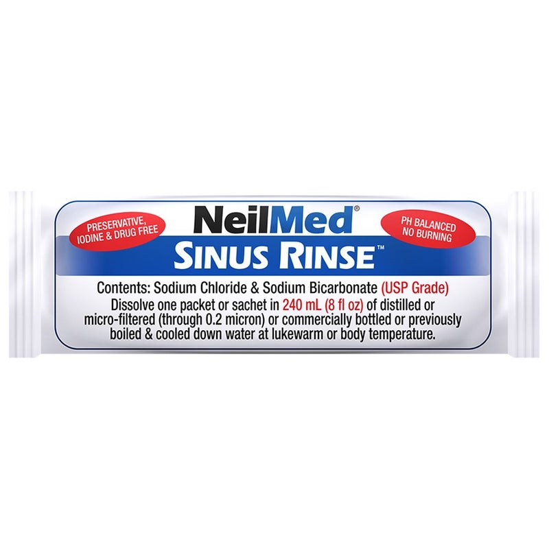 NeilMed NasaFlo Unbreakable Neti Pot with 50 Premixed Packets - Image 3