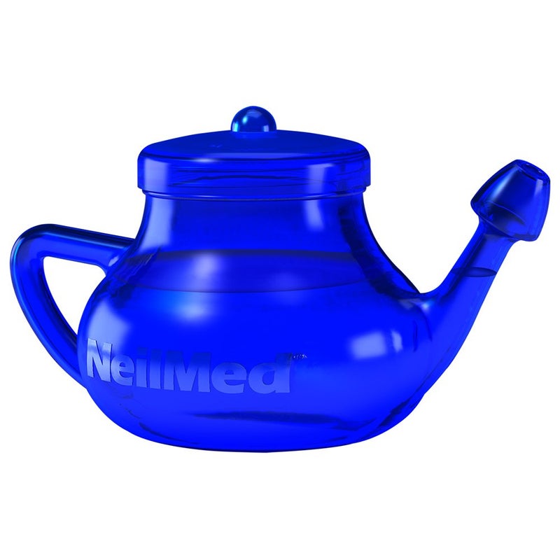 NeilMed NasaFlo Unbreakable Neti Pot with 50 Premixed Packets - Image 2
