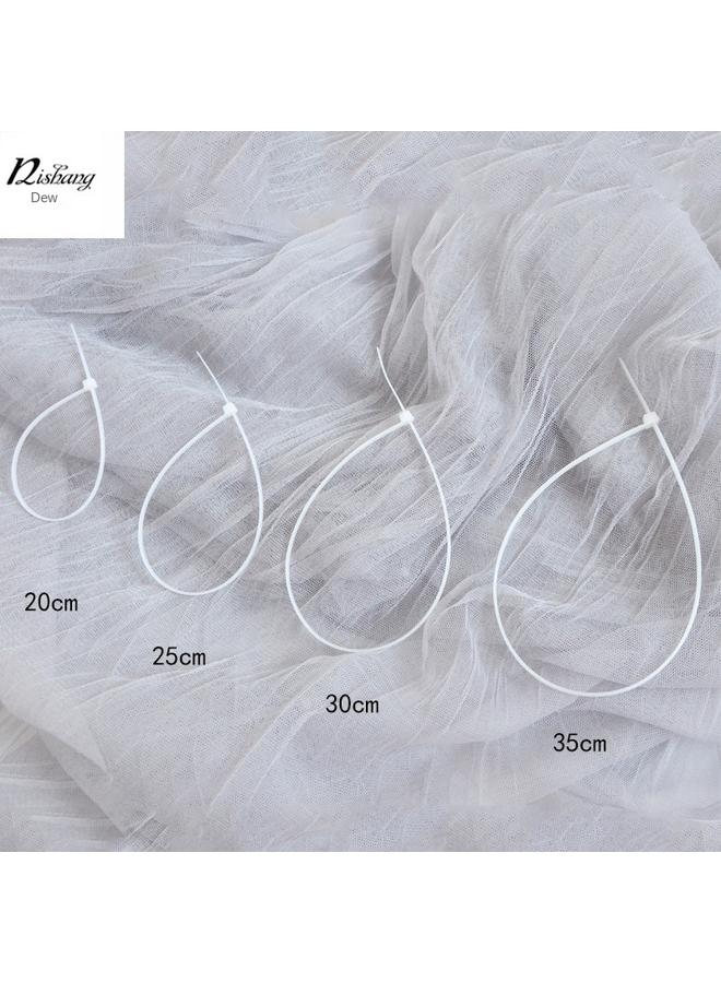 Bluejw Self-Locking Nylon Tie Plastic Wire Strap Flower Bundle Fixed Binding Strap Buckle Flower Packaging Material Tool - Image 3