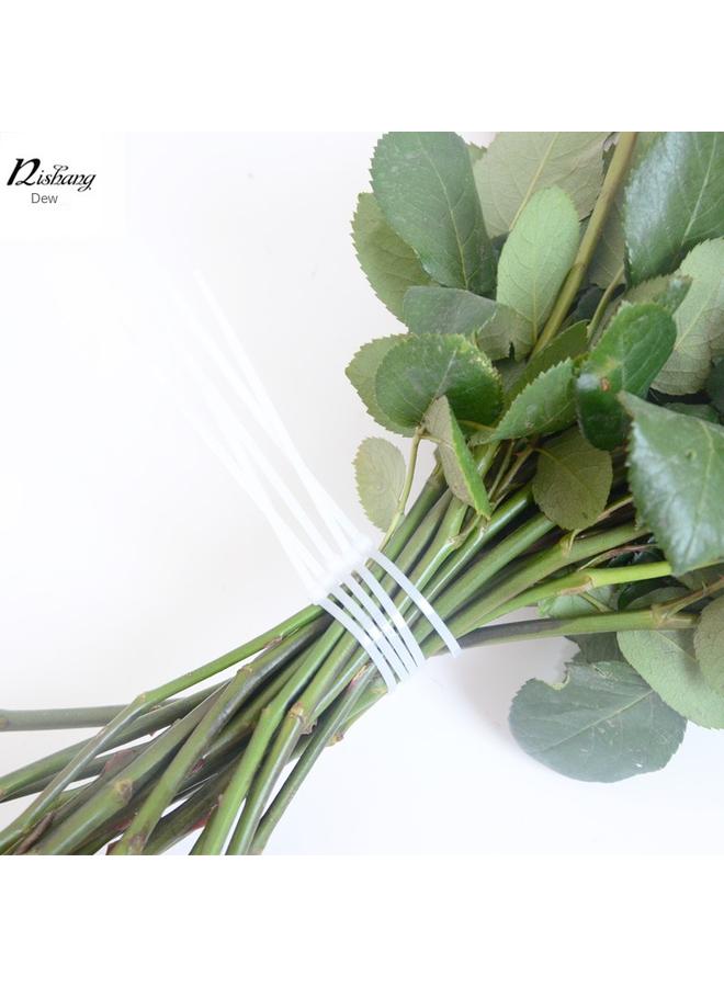 Bluejw Self-Locking Nylon Tie Plastic Wire Strap Flower Bundle Fixed Binding Strap Buckle Flower Packaging Material Tool - Image 4