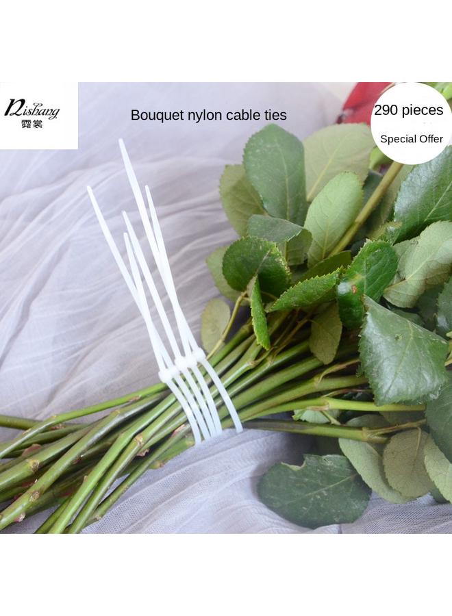 Bluejw Self-Locking Nylon Tie Plastic Wire Strap Flower Bundle Fixed Binding Strap Buckle Flower Packaging Material Tool - Image 2