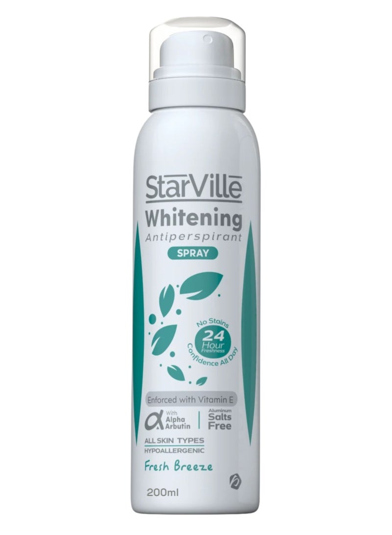 بخاخ ستارفيل لتفتيح البشرة ومضاد التعرق برائحة النسيم المنعش 200 مل