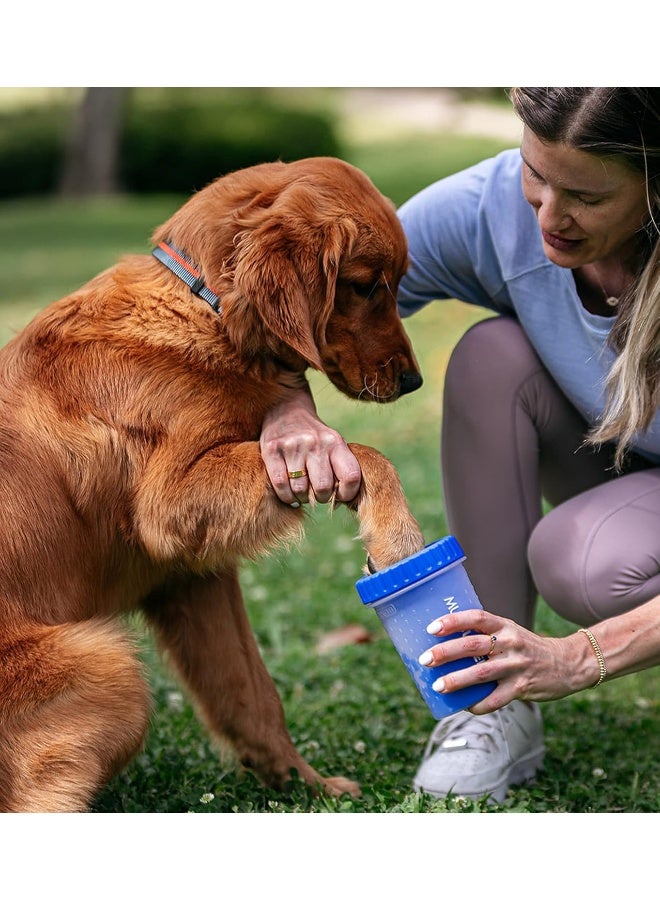 Dexas MudBuster Portable Dog Paw Washer/Paw Cleaner, Medium, Pro Blue - Image 5