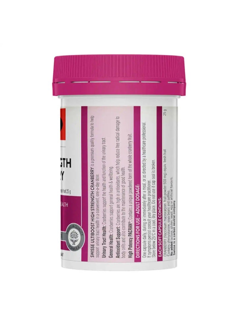 Swisse High Strength Cranberry 25000 mg 30 Capsules - Image 2