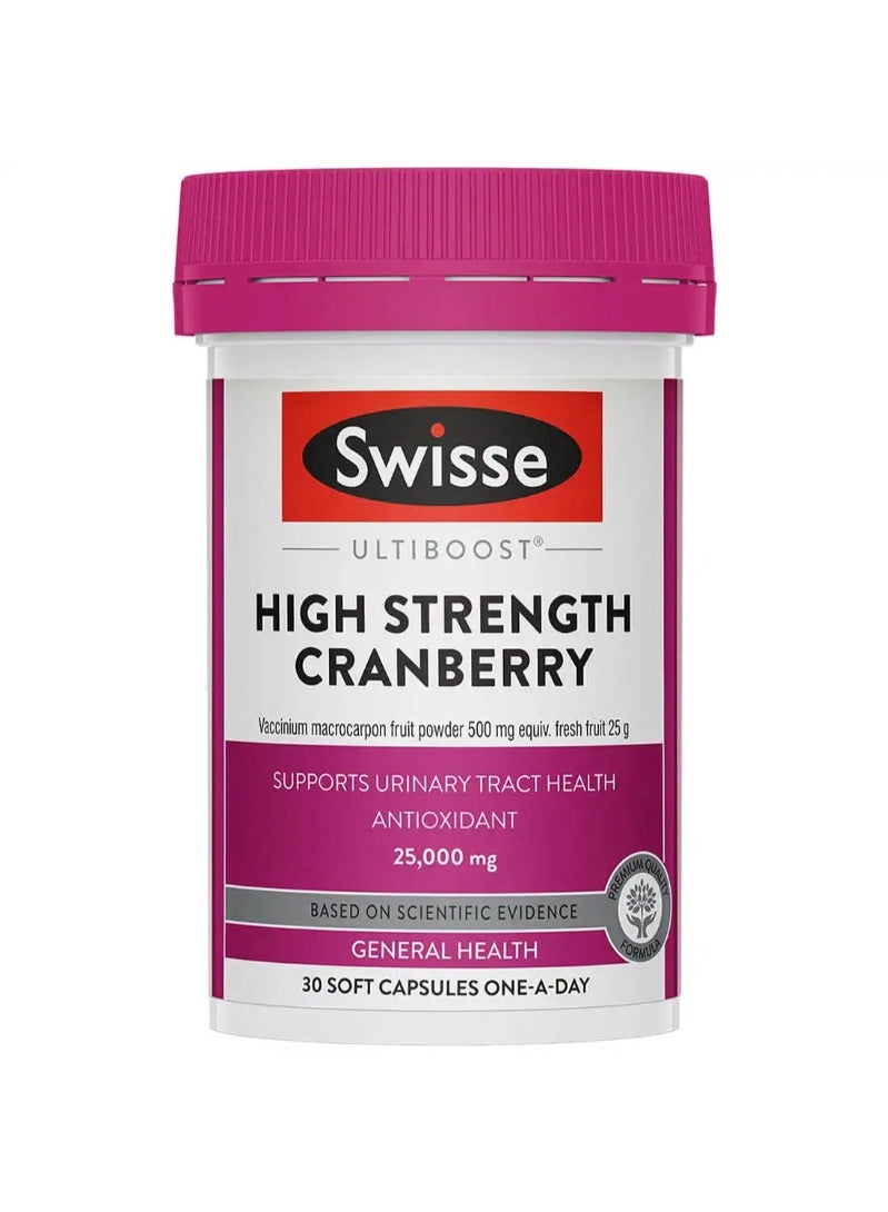 Swisse High Strength Cranberry 25000 mg 30 Capsules - Image 1