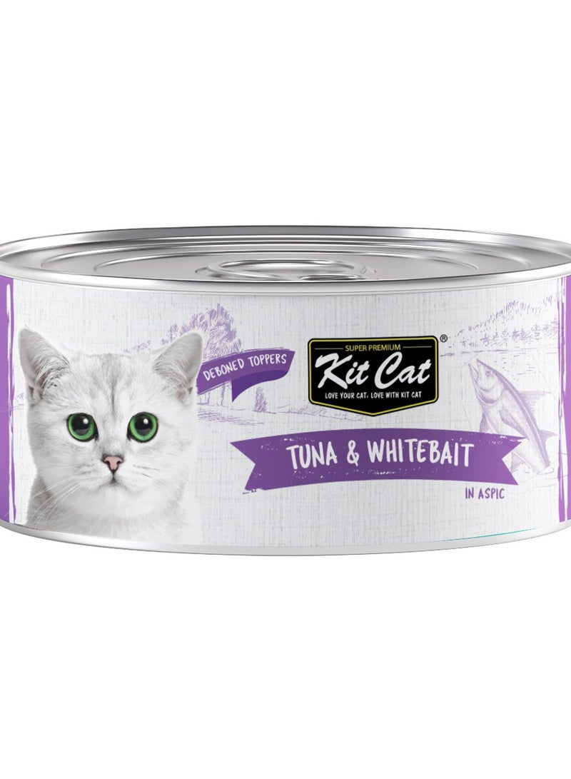 كيت كات - تونة منزوعة العظم وسمك أبيض - ٨٠ غرام (عبوة من ٤ قطع)