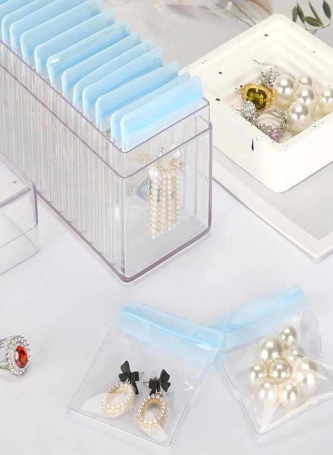 RELEMTRA Clear Jewelry Organizers and Storage, Acrylic Travel Case 20 Pcs Individual Bags Portable Anti Tarnish Dustproof, Jewelry Organizer Box Bracelet Storage for Rings Earrings - Image 4
