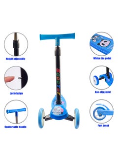 LB 3-Wheel Foldable Kids Scooter with Adjustable Height and Foot Brake  - Image 3