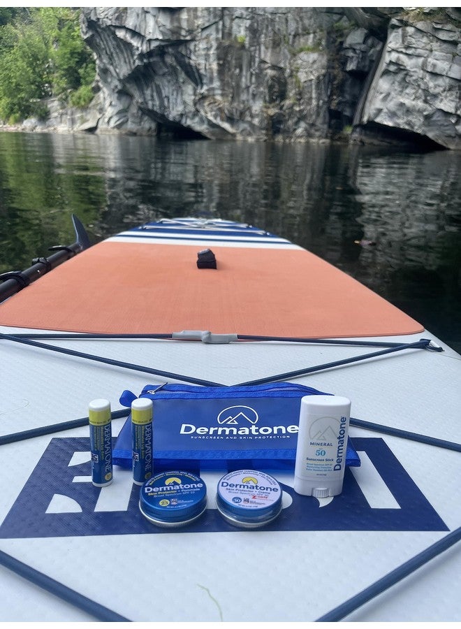 ديرماتون مجموعة ديرماتون للحماية الخارجية - هدية للعطلات | تحتوي على 4 من منتجات الوقاية من الشمس وحماية البشرة | علبة كلاسيكية، وزي-كوت، وعصا واقية من الشمس معدنية، وبلسمين طبيين للشفاه - Image 4
