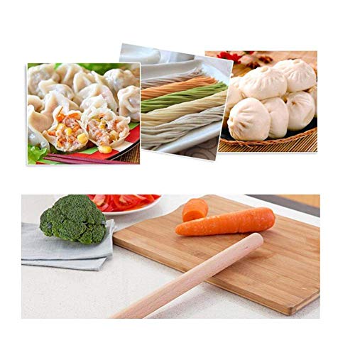 Zyntix Wooden Unpolished Pin for Baking Wooden Belan for Chapati/Puri/Papad Wooden Rolling Pin Roller Thick Size Chapati Roller Wooden chapathi Rolling pin Wooden Belan for Kitchen - Image 3