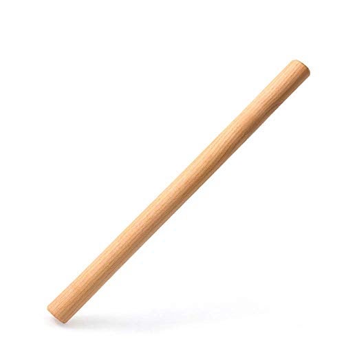 Zyntix Wooden Unpolished Pin for Baking Wooden Belan for Chapati/Puri/Papad Wooden Rolling Pin Roller Thick Size Chapati Roller Wooden chapathi Rolling pin Wooden Belan for Kitchen - Image 1