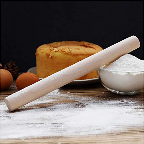 Zyntix Wooden Unpolished Pin for Baking Wooden Belan for Chapati/Puri/Papad Wooden Rolling Pin Roller Thick Size Chapati Roller Wooden chapathi Rolling pin Wooden Belan for Kitchen - Image 2