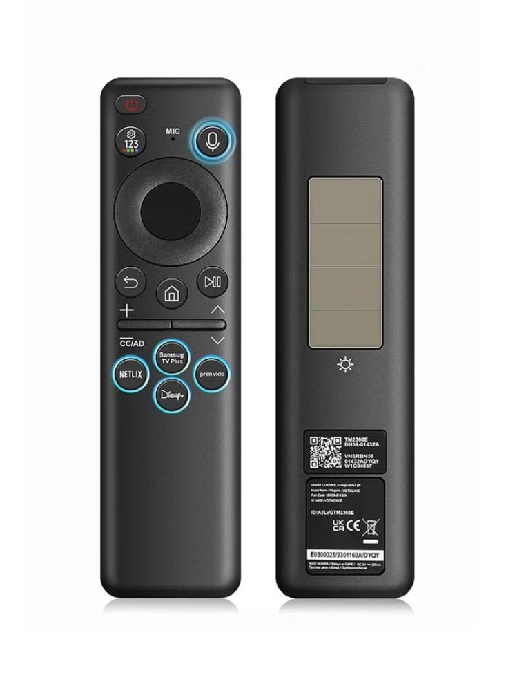 Motim Universal Solar Remote Control for Samsung Smart TV, Voice Commands Pointing, Voice Remote Solar Charging Remote Control - Image 1