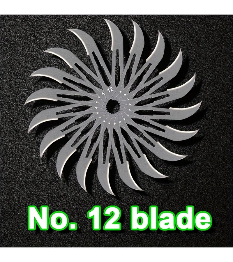 70Pcs No 12 Industrial Carbon Steel Blade For Carving Film And Diy Crafts - Image 5