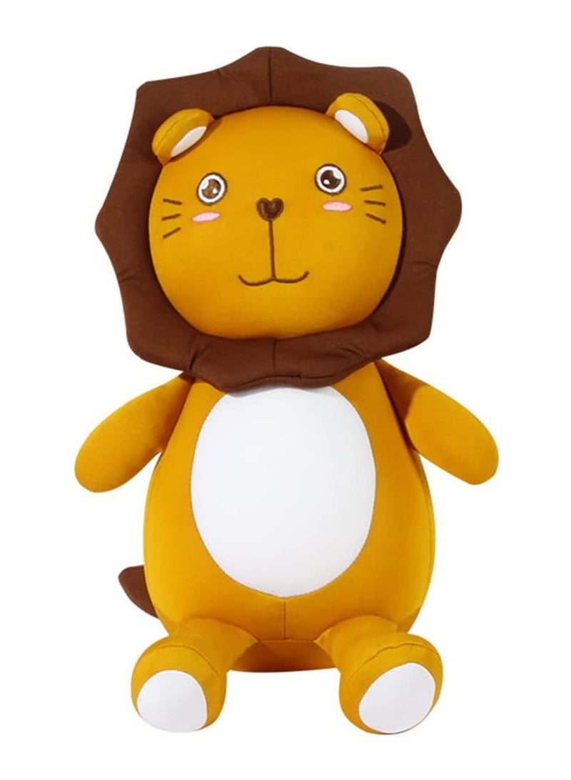 2 in 1 Kids Travel Neck Pillow, Comfortable Lion Doll Cushion for Planes, Cars and Trains, Perfect for Sleeping and Support - Image 5