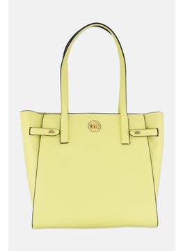 Michael Kors Women Brand Logo Tote Bag 31 H x 32 L x 16 W cm, Yellow  - Image 1