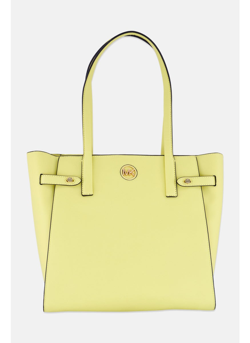 Michael Kors Women Brand Logo Tote Bag 31 H x 32 L x 16 W cm, Yellow  - Image 1
