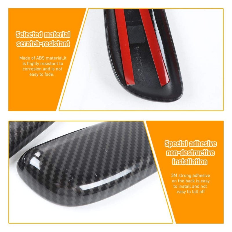 Hoolcar Interior Accessories Gear Shift Knob Cover ABS Decoration Trim for 2009-2014 Ford F150 Raptor, Carbon Fiber - Image 3