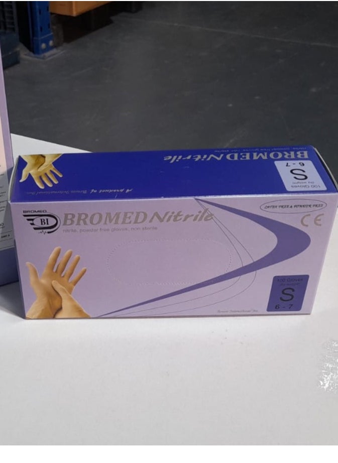 Bromed Nitrile Gloves - Sizes: XS to XLG – 100/Pack, Non-Sterile, Powder-Free, Durable & Comfortable  - Image 2