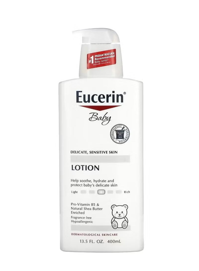 Eucerin Eucerin Baby Lotion Fragrance Free 13.5 fl oz (400 ml) - Image 1